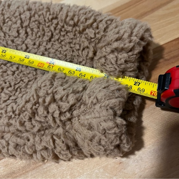 Hollister Oversized Tan Sherpa Fleece Cozy Hooded Jacket - Size Small - Picture 12 of 12